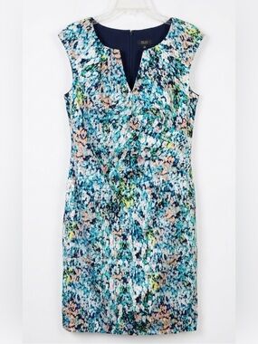Saks Fifth Avenue Sheath Dress in Blue and Black